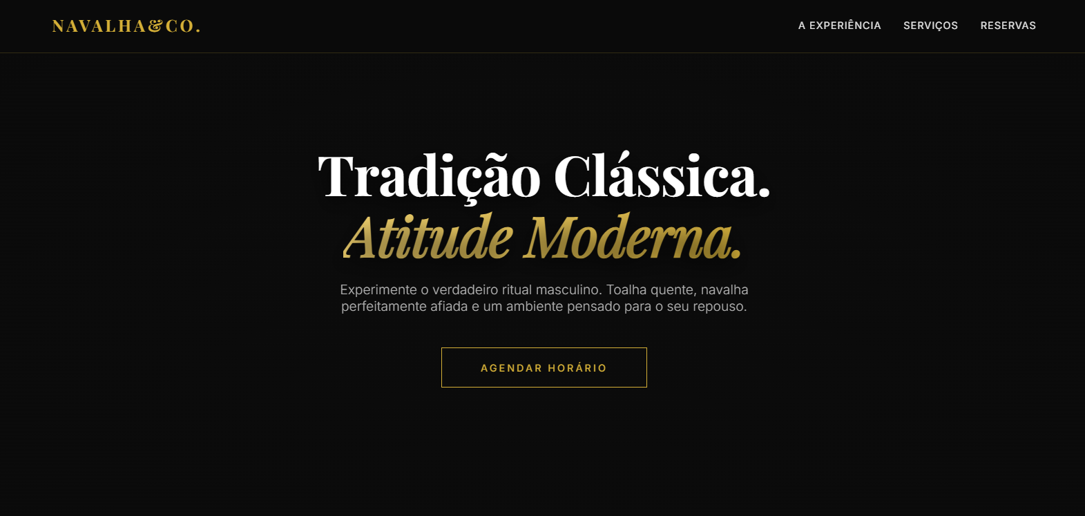 Projeto Barbearia Concept