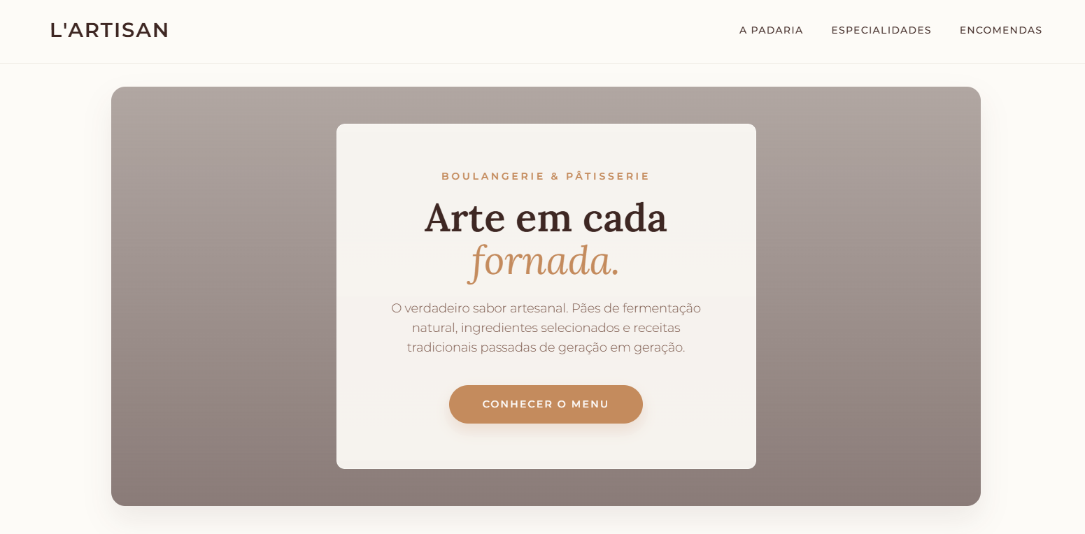 Projeto Padaria Gourmet