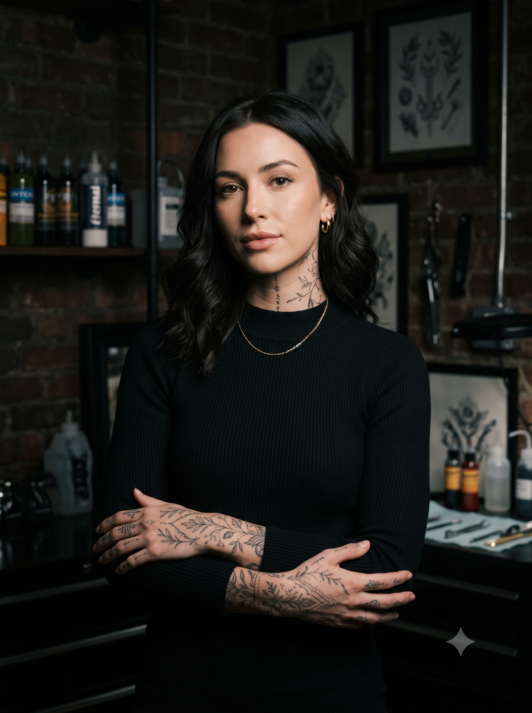 Retrato de Marina Costa, tatuadora