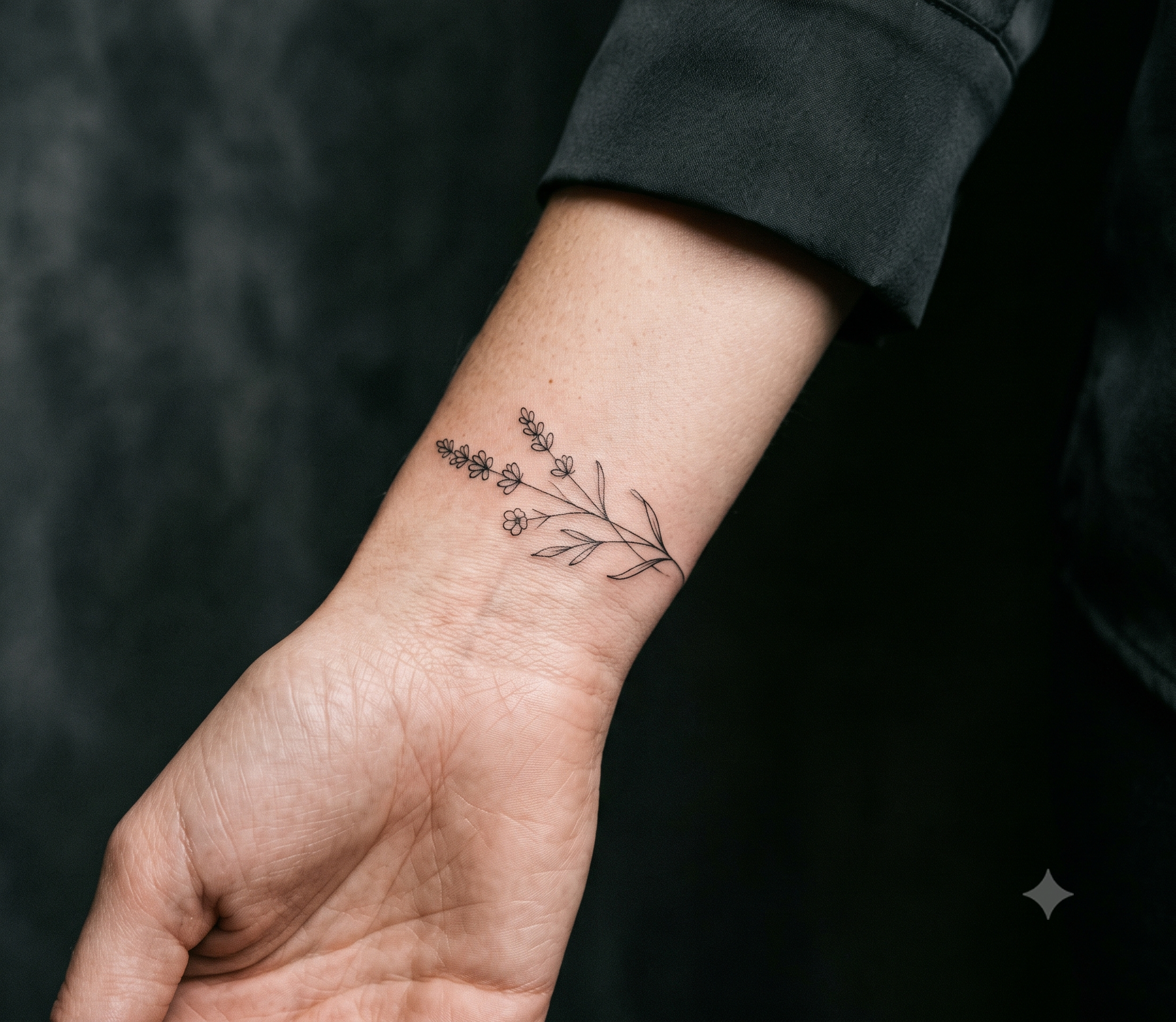 Tatuagem fine line delicada